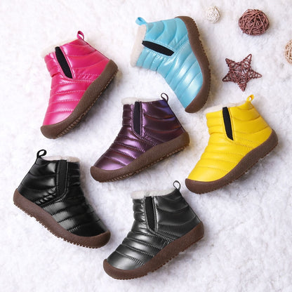 2020 Winter Boots Girls Waterproof Snow Shoes Kids Toddler Keep Warm Children For Girl Boys Boots Ankle Winter Baby Shoe Buty