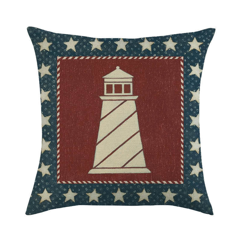 Pillowcase Sofa Cushion Cover Decoration Linen Pillow Case Decorative Pillow Marine Pattern Sofa Throw Pillow Cover Couch Pillow