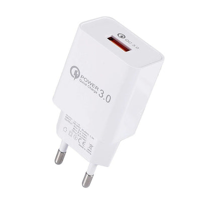 18W QC 3.0 USB Charger Quick Charge 3.0 Fast Charging Mobile Phone Charger Cable for Samsung Xiaomi huawei LG SONY Wall Adapter