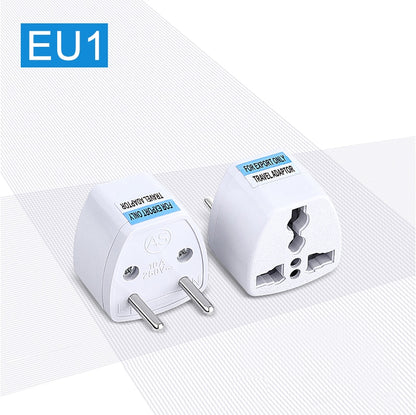 1PCS Universal US UK AU To EU Plug USA To Euro Europe Travel Wall AC Power Charger Outlet Adapter Converter 2 Round Pin Socket