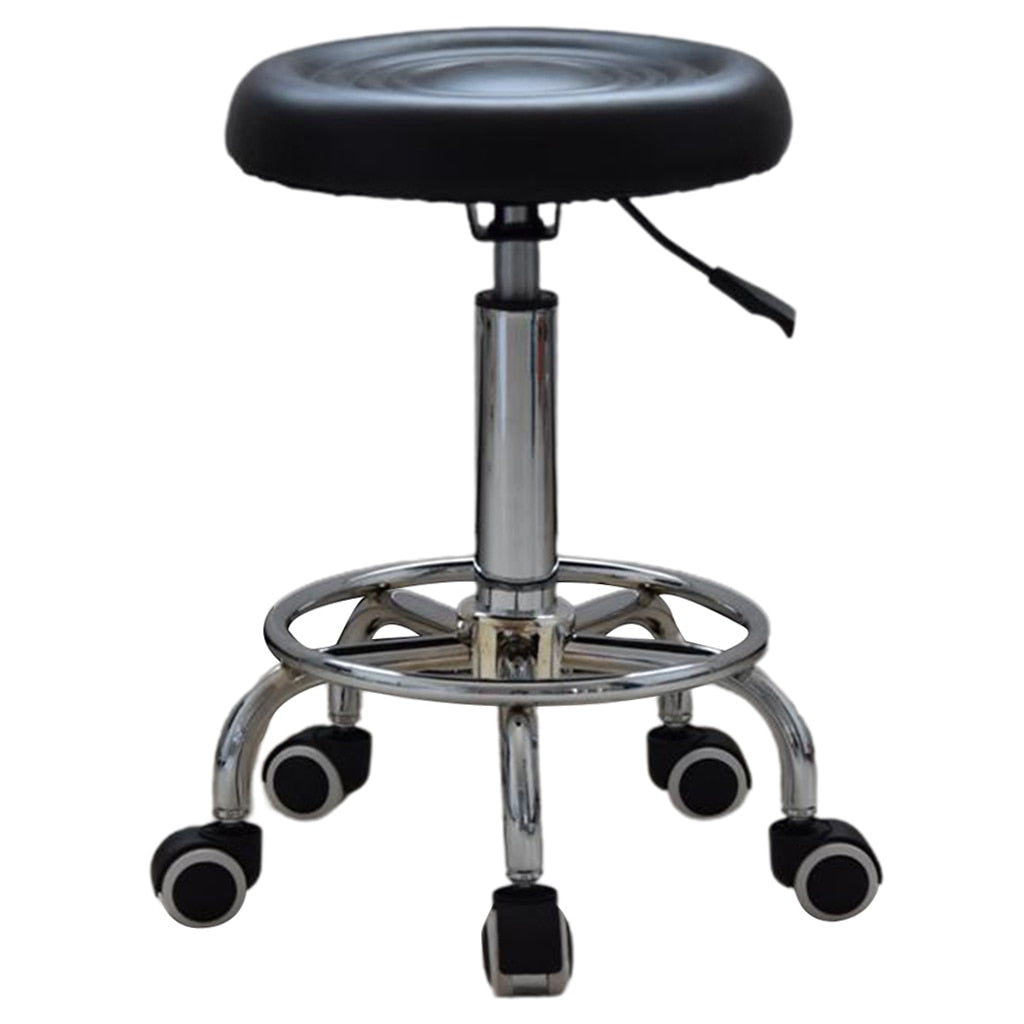 Salon Stool Hairdressing Barber Chair Beauty Swivel PU Equipment Lift Furniture Adjustable Swivel Salon Rolling Massage Chair