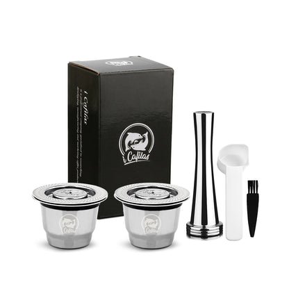 ICafilasCapsule For Nespresso Reutilisable Refillable Capsule Crema Espresso Reusable Refillable Coffee Filter