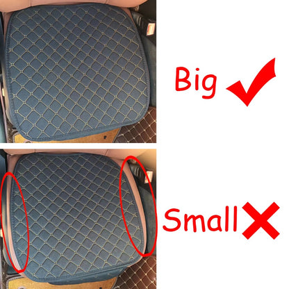 Big Size Linen Flax Car Seat Cover Protector Front Seat Backrest Cushion Pad Mat Auto Front Interior Styling Truck SUV or Van