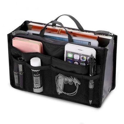 Geestock Women Handbags Organizer Storage Bags Nylon Travel  Hand bag Phone Purse Totes Ladies Makeup Cosmetic Bag