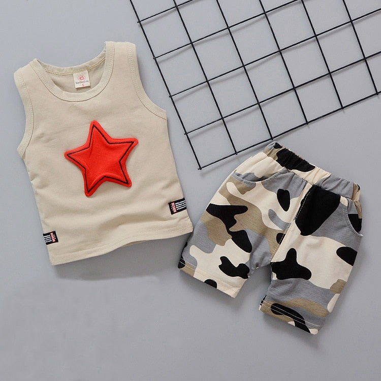 1 set kids boys Summer outfits 1-3 years boys Toddler kids baby boys outfits cotton Tee+Shorts Pants clothes Set cool cartoon