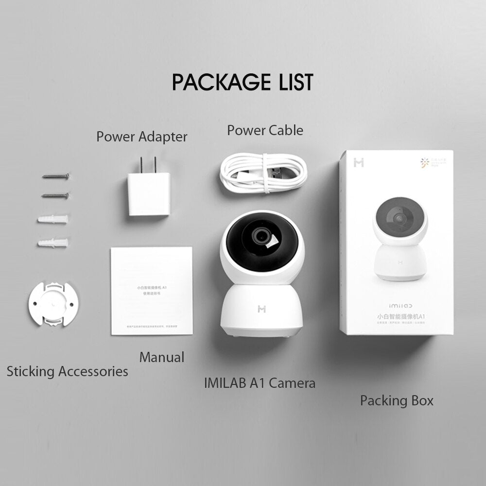 IMILAB A1 IP Camera 2K 1296P WiFi Camera MI Home Security Camera CCTV Vedio Surveillance Camera Baby Monitor Global Version