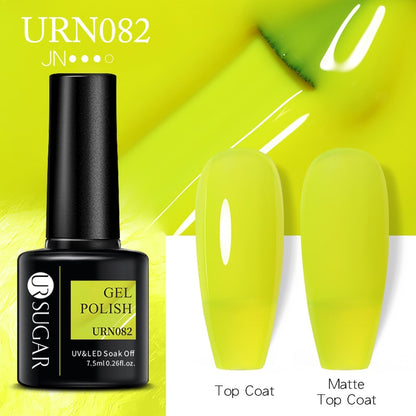 UR SUGAR 7.5ml Autumn Red Series Nail Gel Polish Gel Paint Nail Art Semi Permanent Nail Art Manicure Soak Off LED UV Nail Gel