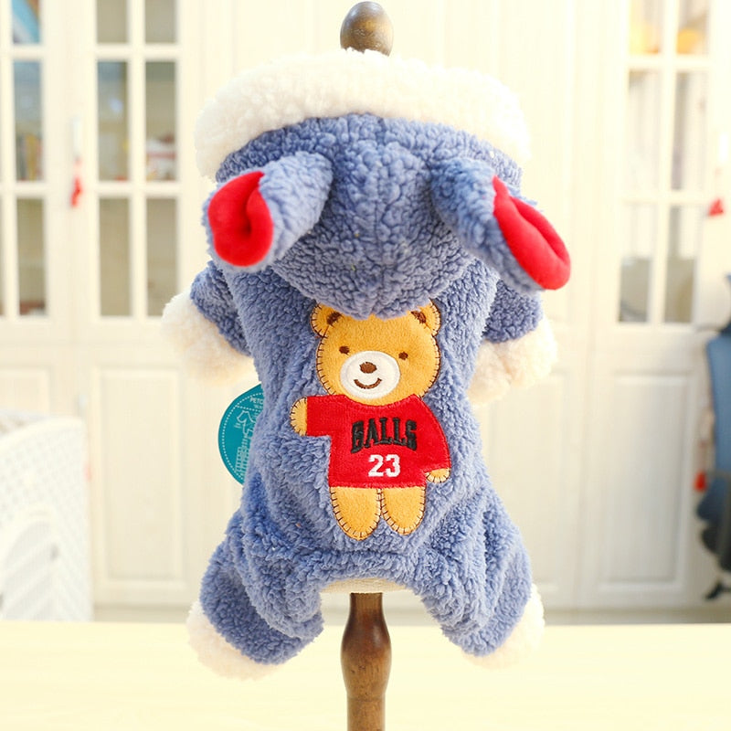 PETCIRCLE Dog Clothes Winter-Autumn Teddy Puppy Dog Bulldog Chihuahua Autumn Cat Clothes Pet Clothes Bear Big Change Coat