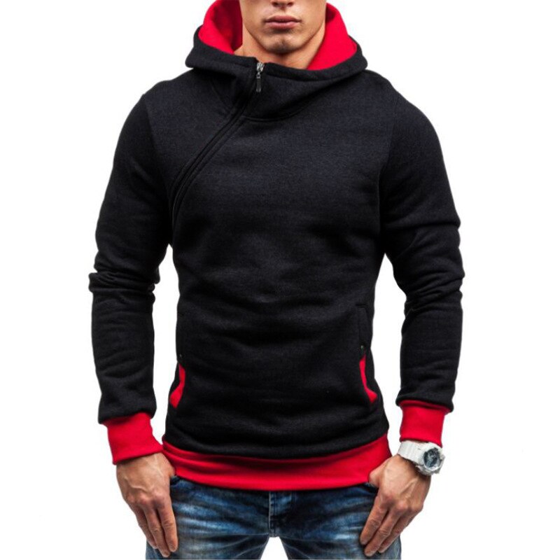 MRMT 2023 Brand Men&#39;s Hoodies Sweatshirts New Slim Pullover Men&#39;s Hoody Sweatshirt for Male Diagonal Zipper Man Hood Sweatshirt