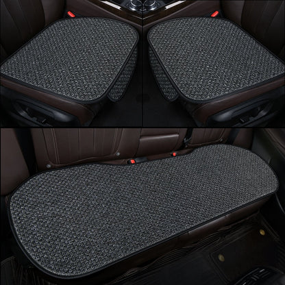 New Flax Car Seat Cover Protector Linen Front Rear Back Cushion Protection Pad Mat Backrest for Auto Interior Truck Suv Van