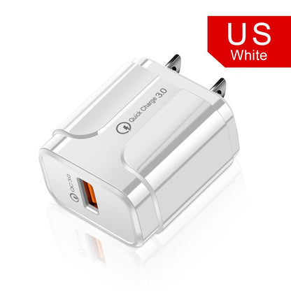 OLAF 18W Quick Charge 3.0 USB Charger EU US 5V 3A Fast Charging Adapter Mobile Phone Charger For iphone Huawei Samsung Xiaomi LG