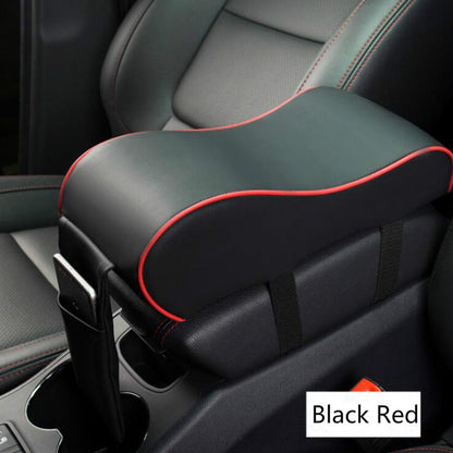 Leather Car Central Armrest Soft Pad Black Auto Center Console Arm Rest Seat Box Mat Cushion Pillow Cover Vehicle Protective