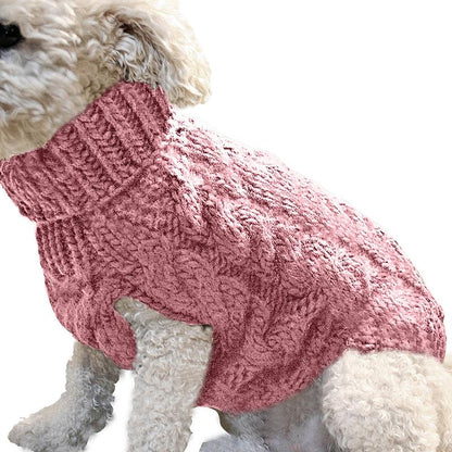 Warm Dog Sweater Winter Clothing Turtleneck Knitted Pet Cat Puppy Clothes Costume for Small Dogs Chihuahua Outfit Sweaters Vest