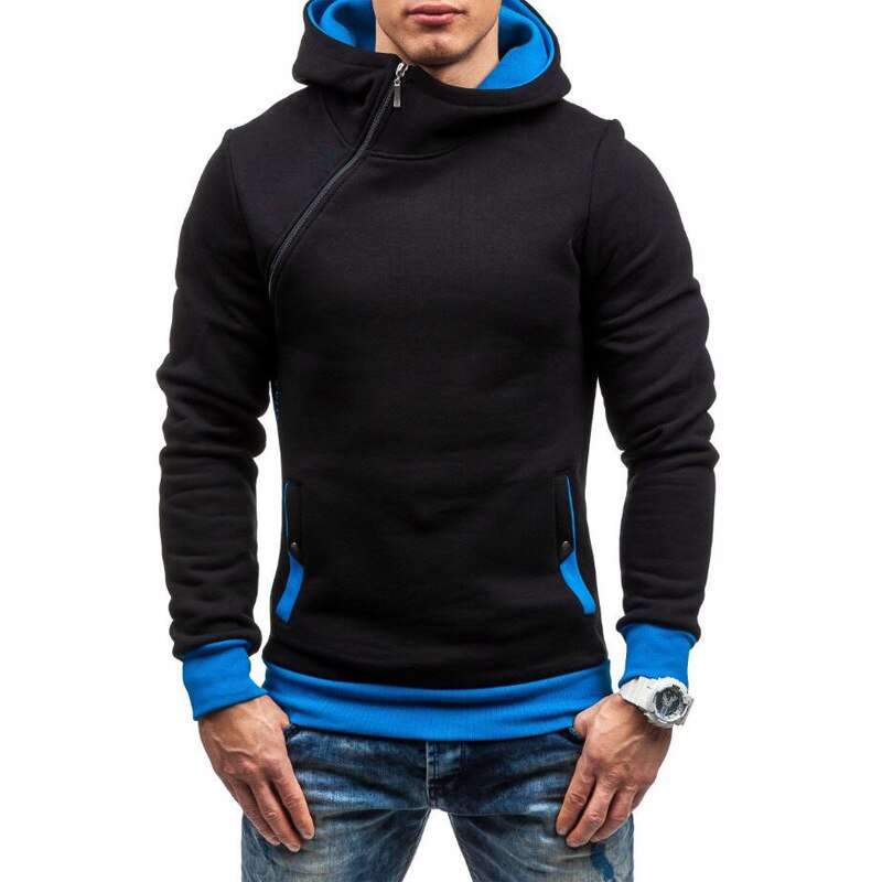MRMT 2023 Brand Men&#39;s Hoodies Sweatshirts New Slim Pullover Men&#39;s Hoody Sweatshirt for Male Diagonal Zipper Man Hood Sweatshirt