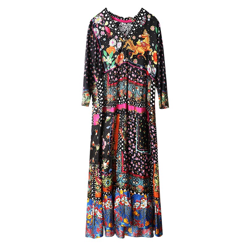 AIMEILI 2023 summer new soft purple stylilsh embroidery large size loose dress for women vintage beach dresses with under strap