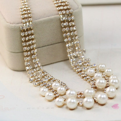 2021 Fashionable Women's Jewelry Neck Pendant Female Imitation Pearl Necklace Aesthetic Bead Necklace Jewelry Gifts for Women