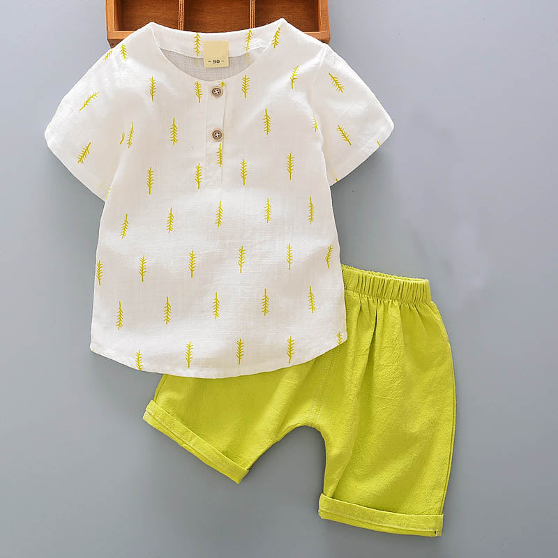 1 set kids boys Summer outfits 1-3 years boys Toddler kids baby boys outfits cotton cool Tee+Shorts Pants clothes Set cool