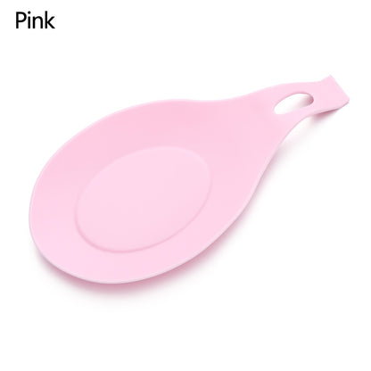 1Pc Silicone Insulation Spoon Shelf Heat Resistant Placemat Drink Glass Coaster Tray Spoon Pad Eat Mat Pot Holder Kitchen Tool