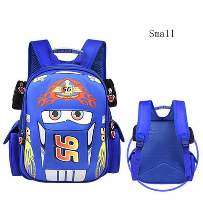 Lightning McQueen Cartoon 3D Car School Bags Boys Primary School Backpack Kids Kindergarten Schoolbags Mochila Infantil