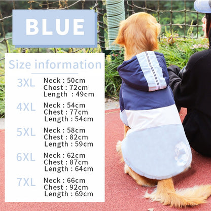HOOPET Big Dog clothes Large Dog Coat Purple Warm Cotton-padded Two Feet Clothes Thicken Hoodie coat jacket Dog Clothes