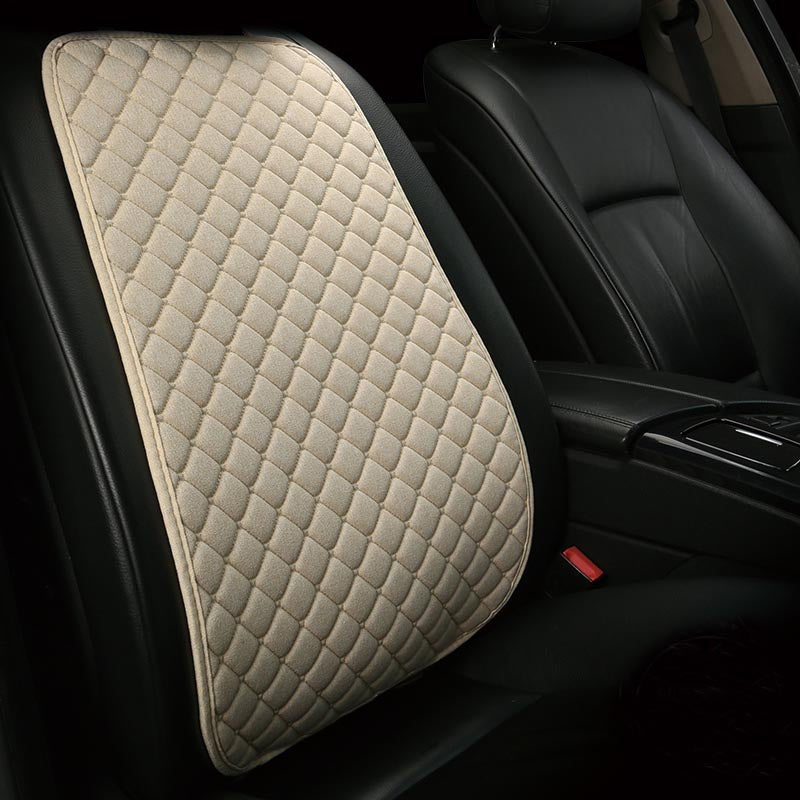 Linen Car Seat Cover Protector Summer Front or Rear Seat Back Cushion Pad Mat Backrest Universal for Auto Interior Truck Suv Van