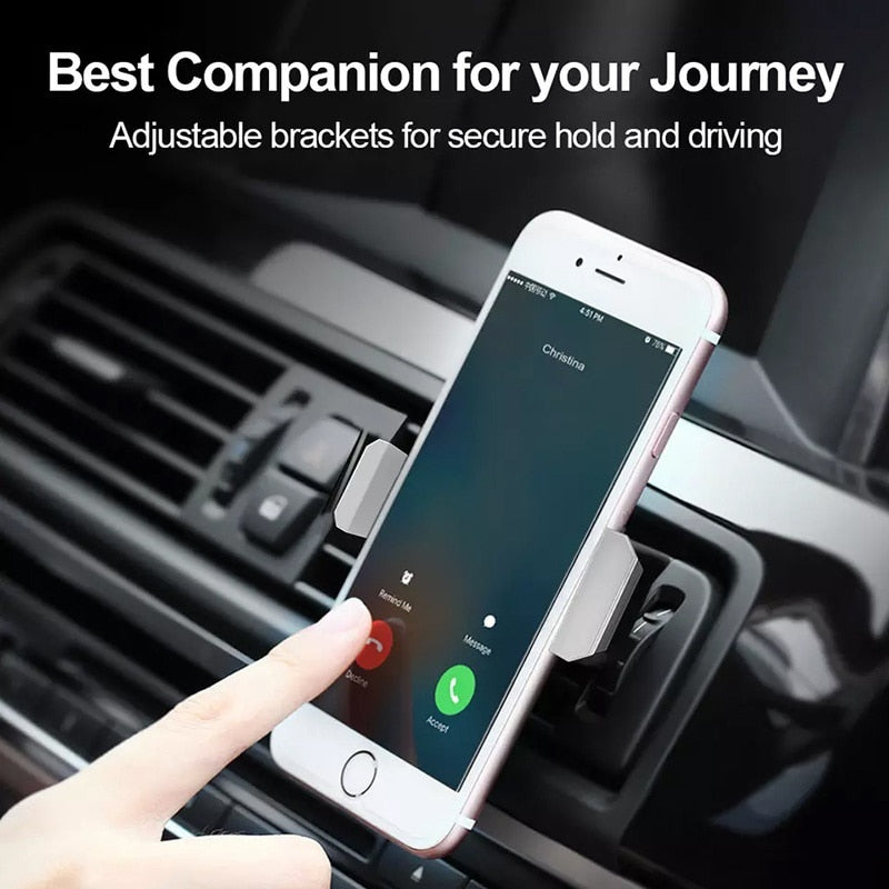 Car Phone Holder Air Vent Mount Holder Universal Car Holder For Cell Phone in Car Mobile Phone Holder Stand For 4-6 Inch