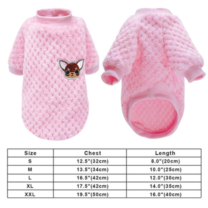 Puppy Dog Clothes Winter Warm Pet Dog Cat Clothes Hoodies For Small Dogs Cats Chihuahua Yorkshire Coat Outfit Pet Clothing