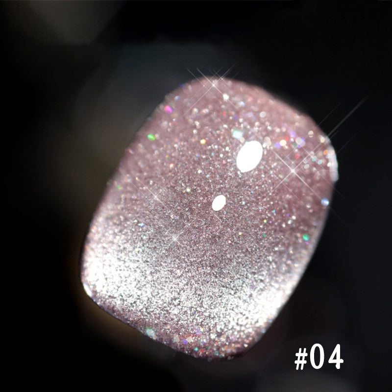 Shiny Cat Eye Gel Polish Magnet Reflective Manicure Semi Permanent Paints Varnish Hybrid Colored Glitter Uv Nail Art Glitter