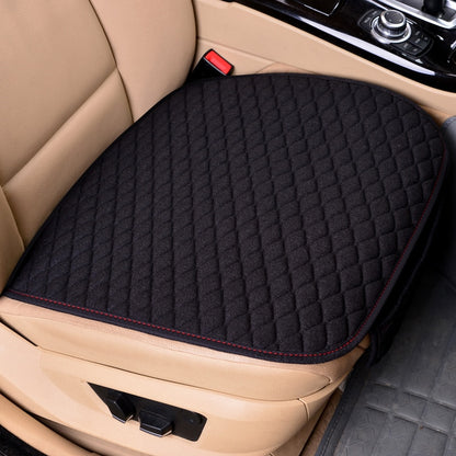 Flax Car Seat Cover Front Rear Linen Fabric Cushion Breathable Protector Mat Pad Universal Auto Interior Styling Truck SUV Van