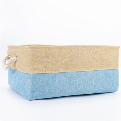 Home Supplies Free Shipping Folding Linen Organizer Box Baby Toys Socks Clothes Book Gadget House Office Laundry  Basket Storage