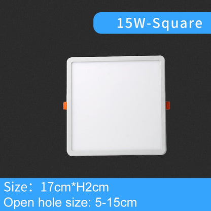 LED Panel Light Ultra thin Recessed Downlights 6W 8W 15W 20W 220V 230V Round Square Ceiling Panel lamp