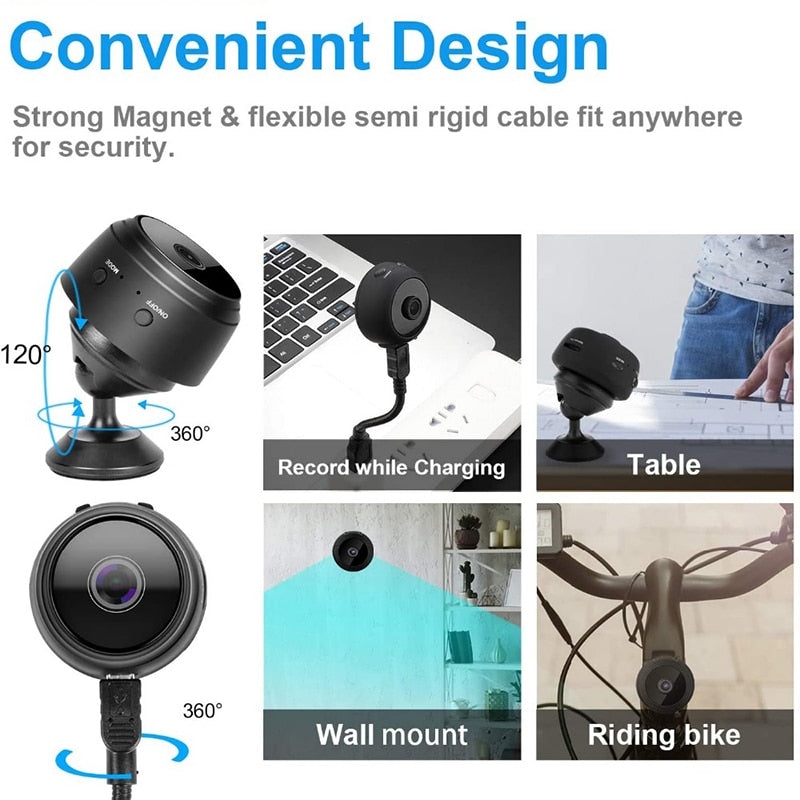 A9 Mini Camera Wifi 1080P HD IP Camera Home Security IR Night Magnetic Wireless Mini Camcorder Micro Video Surveillance Camera
