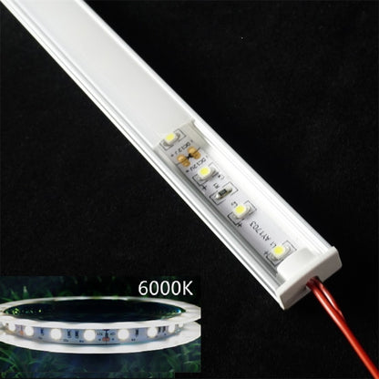 12VDC 50cm 20inch Cabinet Bar Light 2835 60/120/240 Led Flat U Low Profile Spotless Diffusion Adhesive Aluminium Hard Strip