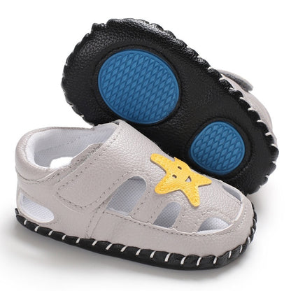 Summer Baby Boy Shoes Toddler Kids Beach Sandals Boys Soft Leather Non-Slip Closed Toe Safety Shoes Baby Shoes