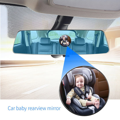 Car Safety View Back Seat Mirror Baby Car Mirror Children Facing Rear Ward Infant Care Square Safety Kids Monitor 17*17cm