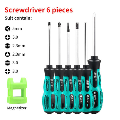 LUXIANZI Torx Screwdriver Set Hand Multi-tool Kit Magnetic Bit Insulated Handle Screw Driver Repair Tools For Home Manual