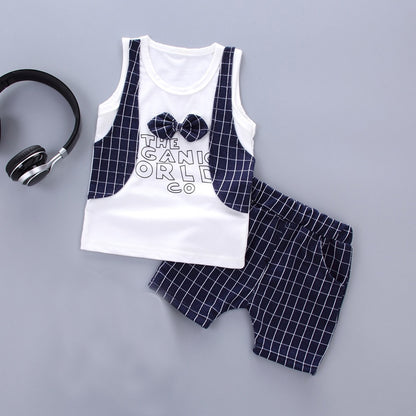 1 set kids boys Summer outfits 1-3 years boys Toddler kids baby boys outfits cotton Tee+Shorts Pants clothes Set cool cartoon