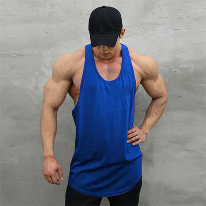 New Summer Brand Vest Mesh Gym Clothing Mens Tank Tops Sleeveless Shirt Bodybuilding Equipment Fitness Men&#39;s Stringer Tanktop