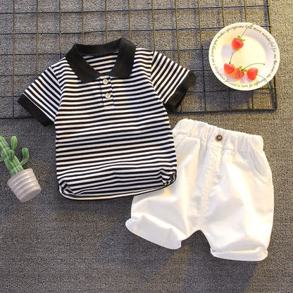 1 set kids boys Summer outfits 1-3 years boys Toddler kids baby boys outfits cotton Tee+Shorts Pants clothes Set cool cartoon