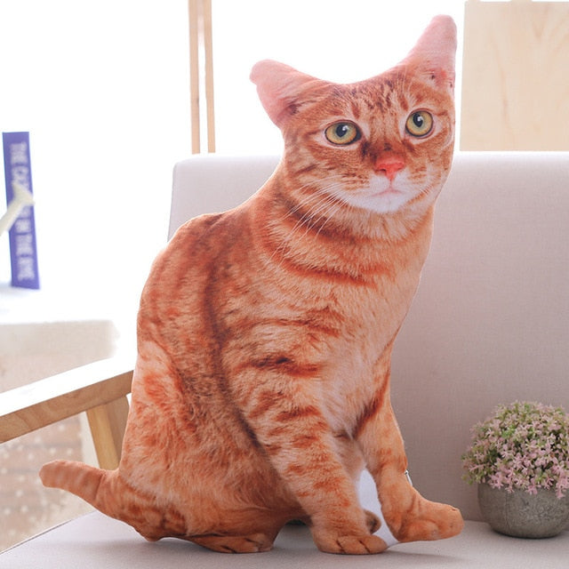 New 50CM Plush Toy Cute Expression Simulation cat cushion cover Bedroom Sofa Decorations throw pillows for couch dropshipping