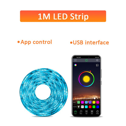 Suntech Led Strip, Backlight For TV,SMD 5050 USB Powered LED Strip Light, Bluetooth With App Control TV Led Backlight Decoration