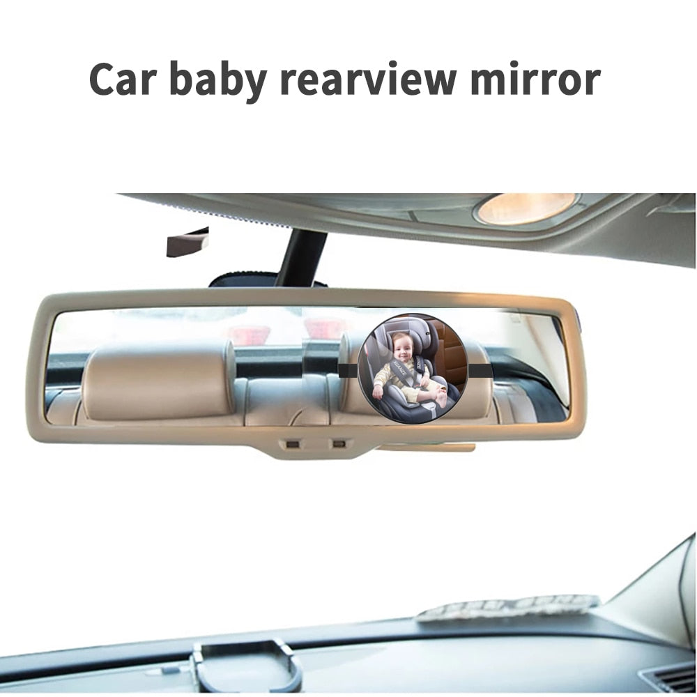Car Safety View Back Seat Mirror Baby Car Mirror Children Facing Rear Ward Infant Care Square Safety Kids Monitor 17*17cm