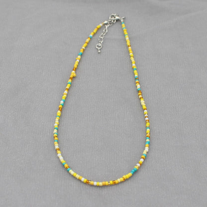 Simple Seed Beads Strand Choker Necklace Women String  Collar Charm Colorful Handmade Bohemia Collier Femme Jewelry Gift