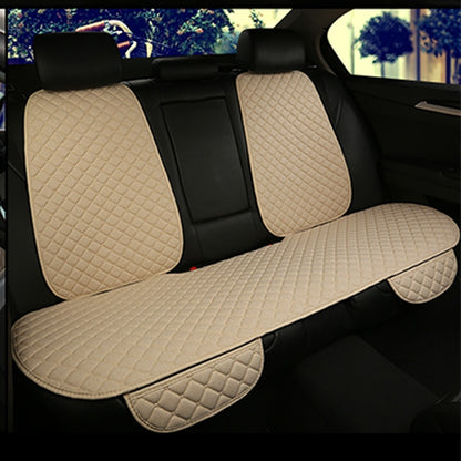 Linen Car Seat Cover Protector Summer Front or Rear Seat Back Cushion Pad Mat Backrest Universal for Auto Interior Truck Suv Van