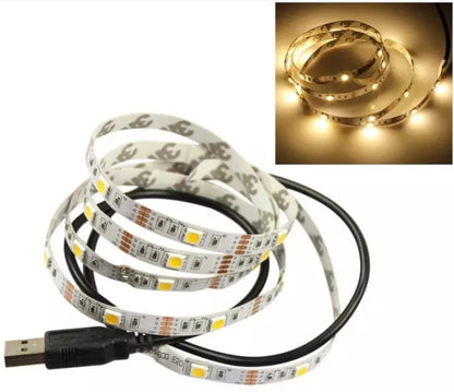 DC 5V USB LED Strips 2835 White Warm White Tira LED Strip Light TV Background Lighting Tape Home Decor Lamp 1- 5m