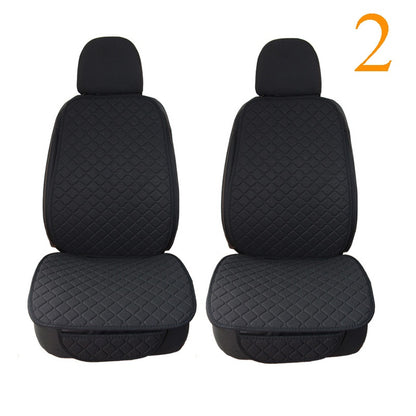 Linen Car Seat Cover Protector Summer Front or Rear Seat Back Cushion Pad Mat Backrest Universal for Auto Interior Truck Suv Van