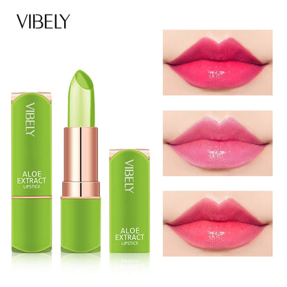 VIBELY New 7 Color Color Mood Changing Lip Balm Natural Aloe Vera Lipstick Long Lasting Moisturizing Makeup Cosmetics for Women