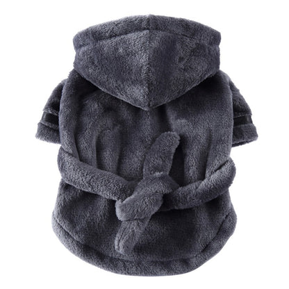 Pet Dog Bathrobe Dog Pajamas Sleeping Clothes Soft Pet Bath Drying Towel Clothes for for Puppy Dogs Cats Pet Accessories