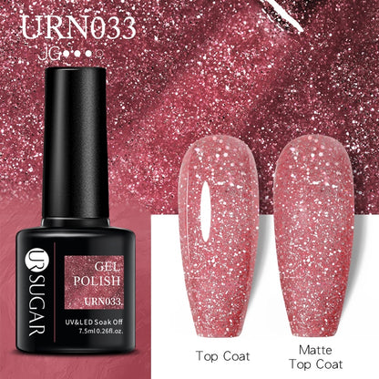 UR SUGAR 7.5ml Autumn Red Series Nail Gel Polish Gel Paint Nail Art Semi Permanent Nail Art Manicure Soak Off LED UV Nail Gel