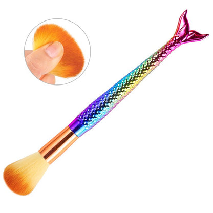 Nail art Pinsel Entfernen Nagel Staub Pinsel Acryl UV Gel Polieren Pulver Reinigung Werkzeug Schönheit Make-Up Pinsel Maniküre Zubehör